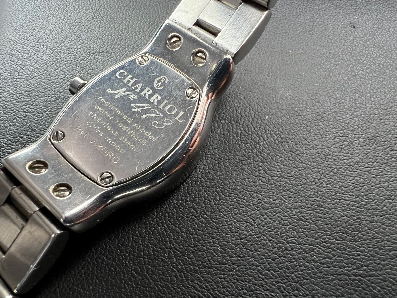 【希少】CHARRIOL GENEVE 腕時計 シャリオール オーバル アズーロ CHARRIOL シャリオール アズーロ オーバル 473 ブルー - メルカリ