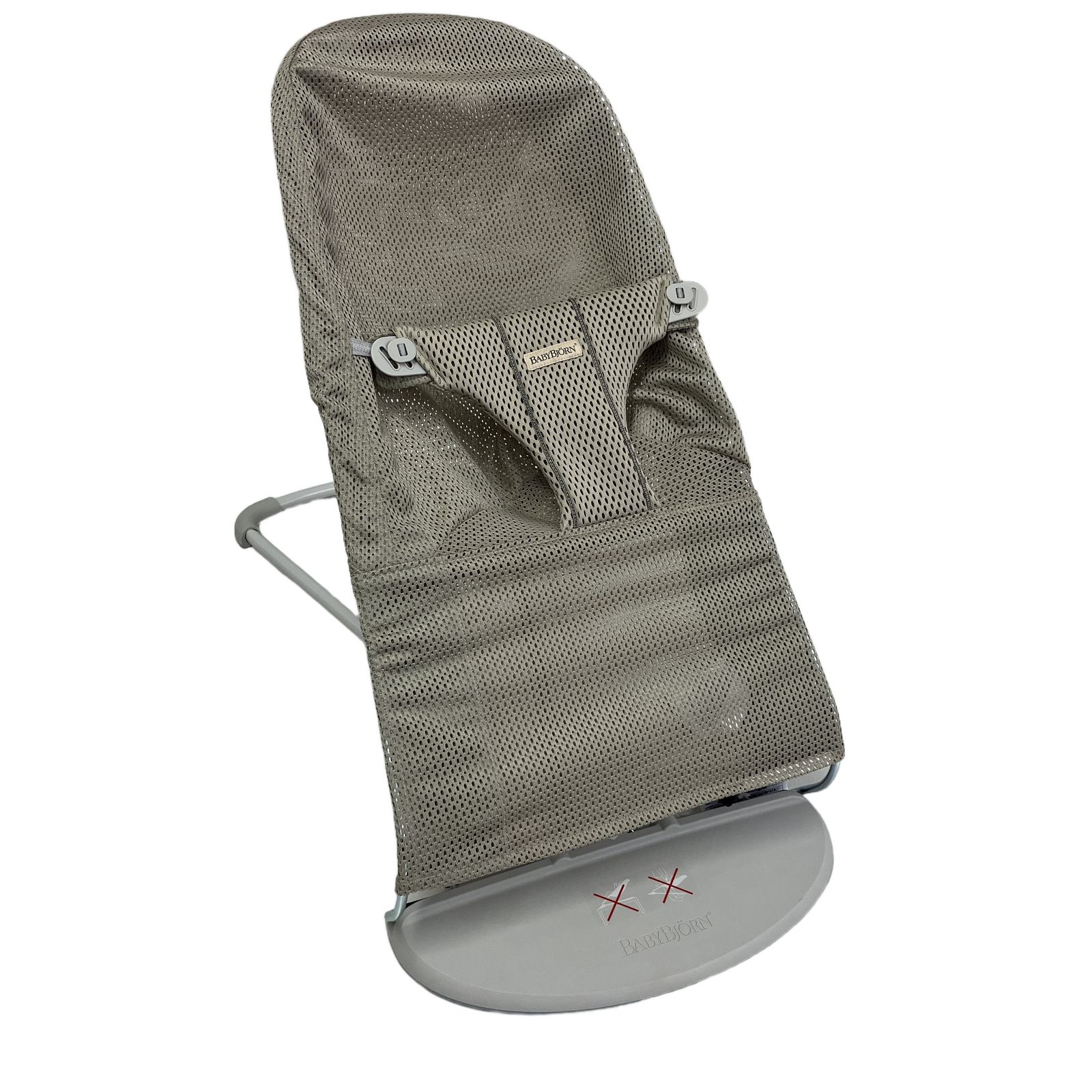 ベビービョルン バウンサー ブリス エアー アンスラサイト 幅39×奥行89×高さ46~58cm メッシュ 中古 T11292446