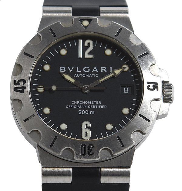 箱・ギャラ付 BVLGARI ブルガリ ディアゴノ スクーバ SD38S 自動巻き メンズ