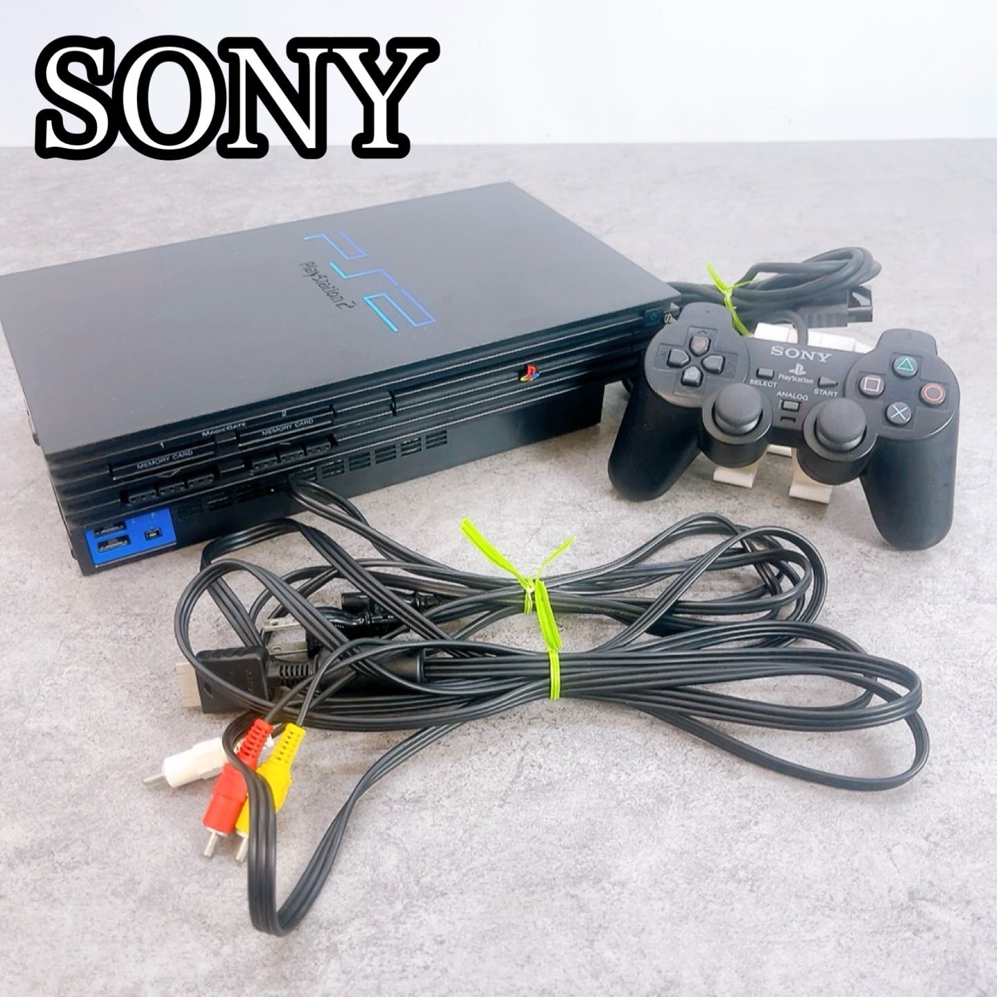 H-1644 SONY PlayStation2 PS2 SCPH-10000 ブラック 動作確認済み 純正 