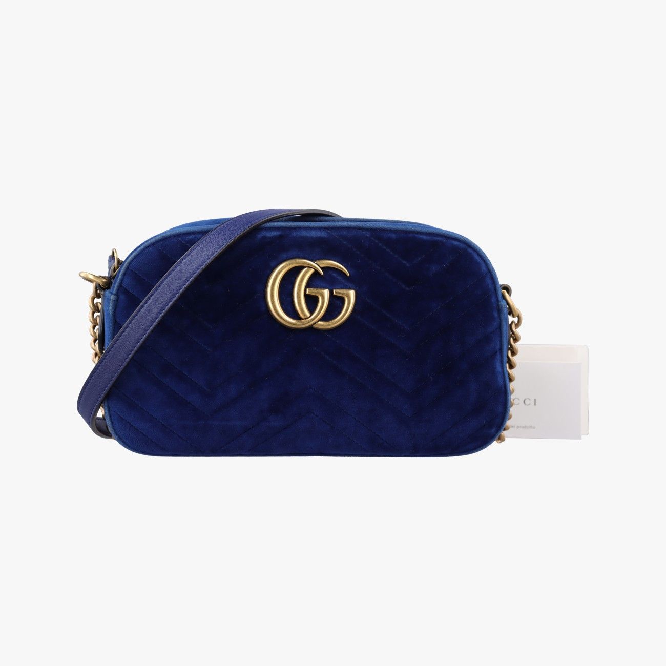 グッチGucciGGマーモント ブルー ベロア 447632 E024965733