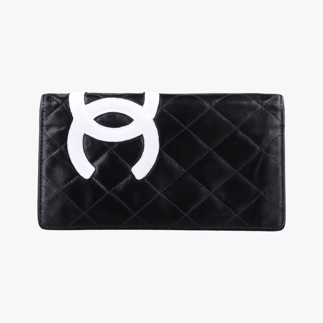 シャネルChanelカンボン ブラック×ホワイト ラムスキン A26717 11225384