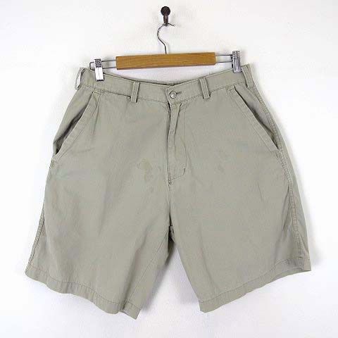 ステューシー STUSSY オールド ステューシー OLD STUSSY 90’S ヴィンテージ 紺タグ ハーフパンツ ショートパンツ USA製 希少 古着 L 34 カーキベージュ レア