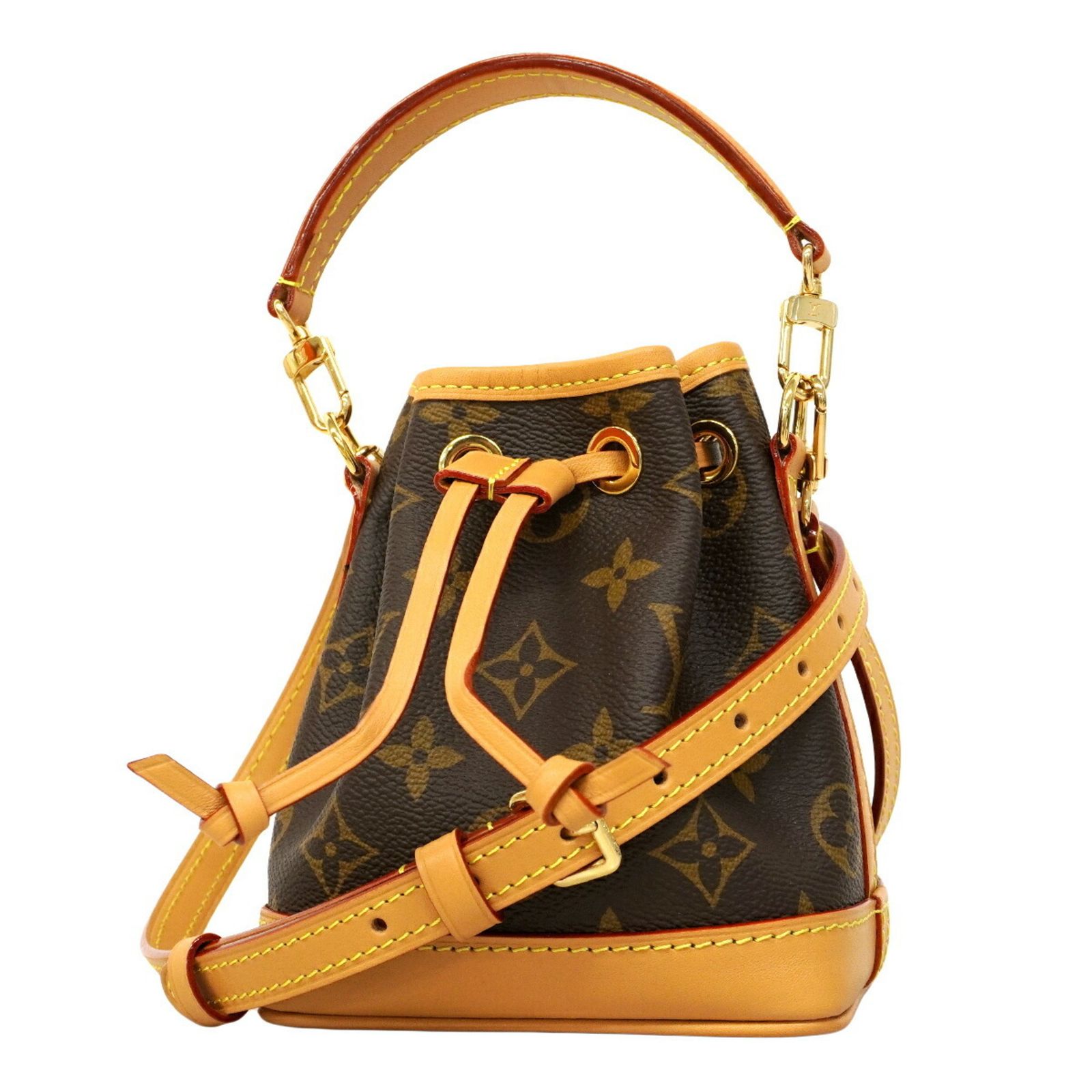 ルイ・ヴィトン(Louis Vuitton) ルイ・ヴィトン ショルダーバッグ モノグラム ナノノエ M81266 ブラウン 2wayバッグレディース