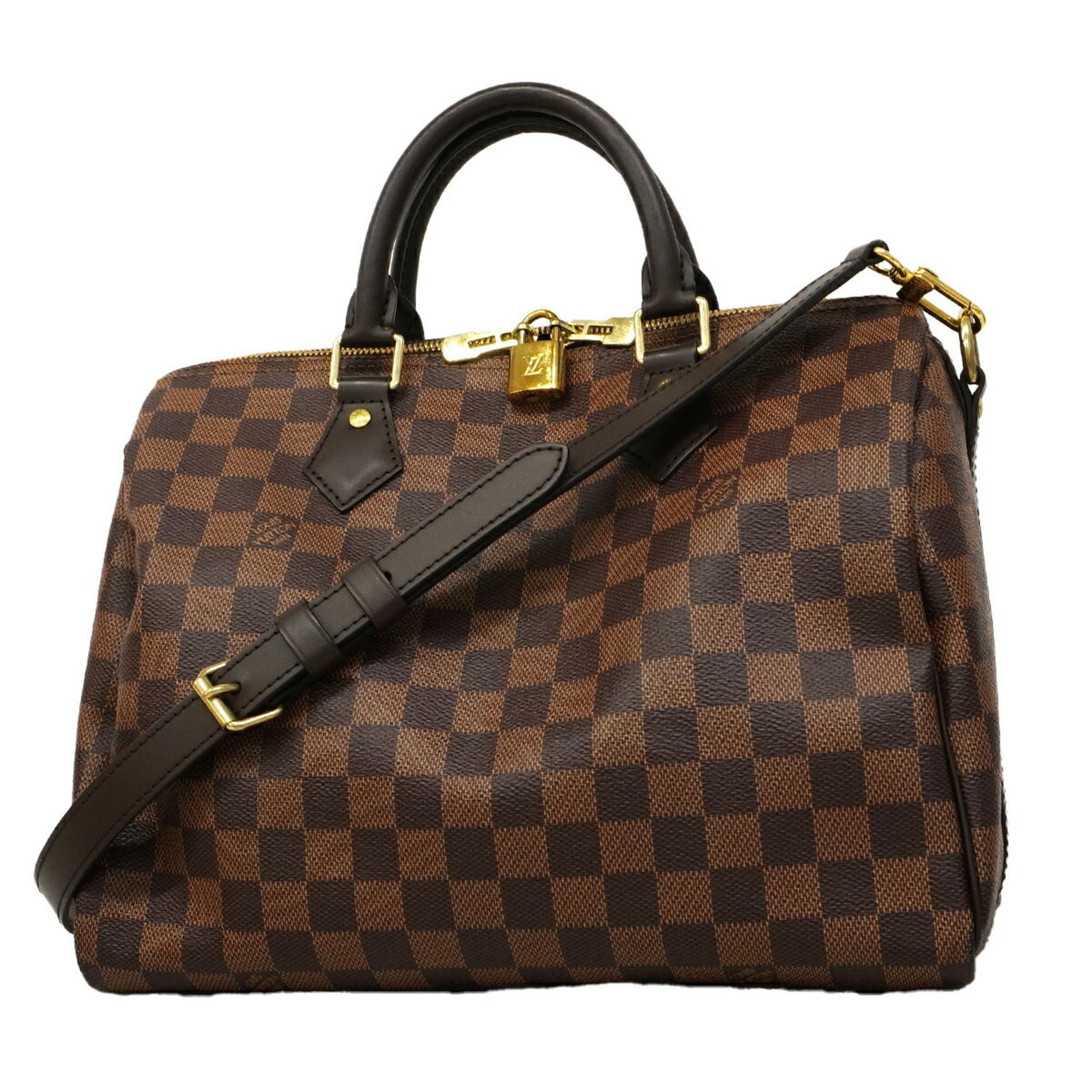 ルイ・ヴィトン(Louis Vuitton) ルイ・ヴィトン ハンドバッグ ダミエ スピーディバンドリエール30 N40590 エベヌ 2wayバッグレディース