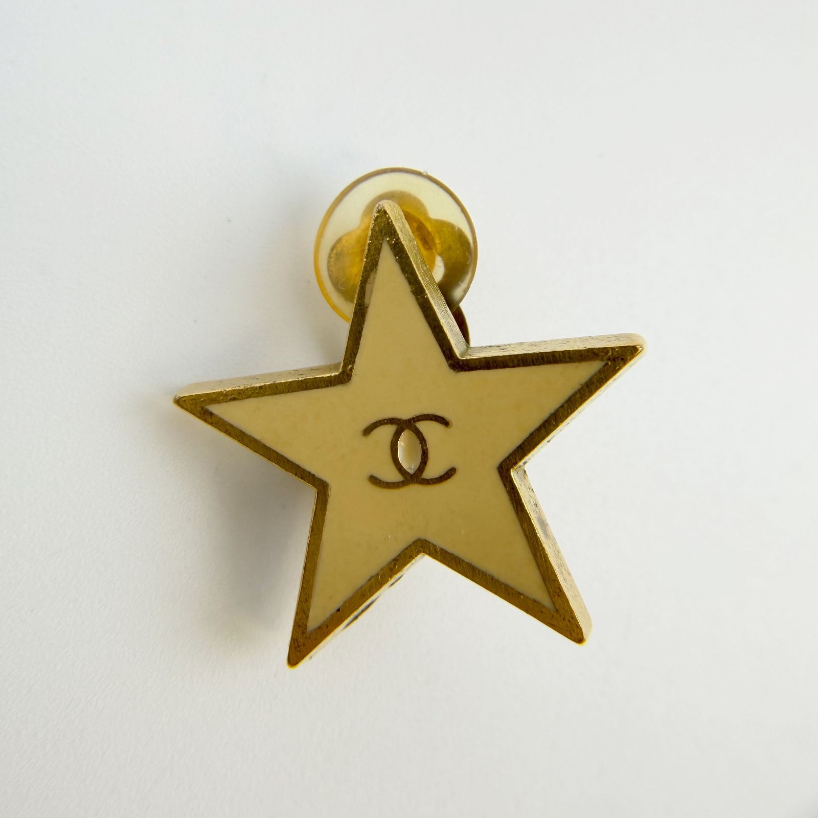 【中古】CHANEL シャネル ココマーク スターモチーフ 片耳イヤリング メッキ ゴールド 01P ヴィンテージ レディース HIBUOCHI VINTAGE hboc260607a05