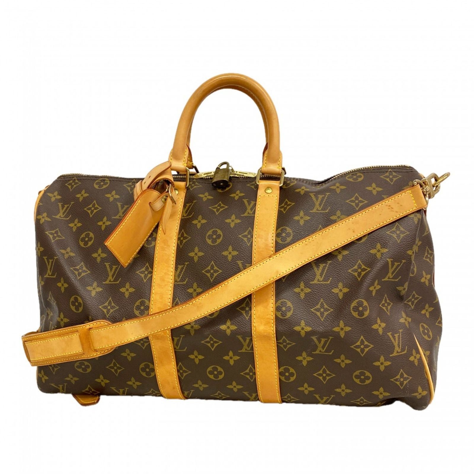 ルイ・ヴィトン(Louis Vuitton) ルイ・ヴィトン バッグ・ボストンバッグ モノグラム キーポルバンドリエール45 M41418 ブラウンメンズ レディース