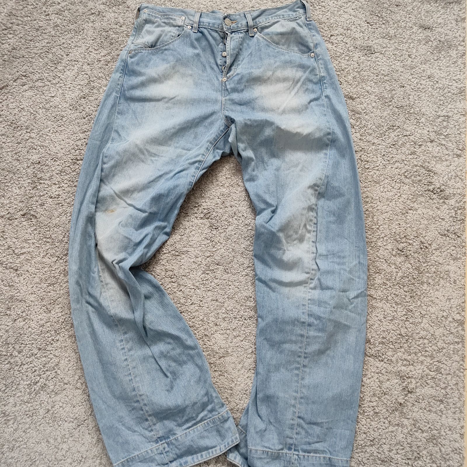 リーバイス　エンジニアードジーンズ　トルコ製　シンチバック　片方ポケット　Y2K　ユーロリーバイス　W33　DENIM　デニムパンツ　ジーンズ　JEANS　ジーパン　メンズ　中古　古着