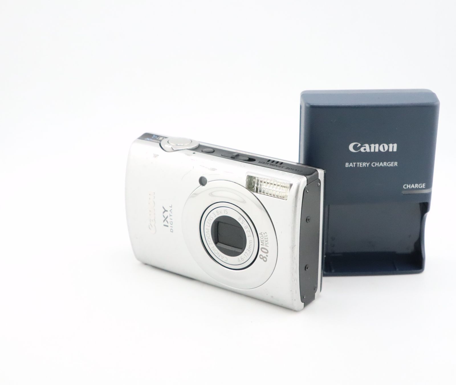 ★良品★キヤノン CANON IXY DIGITAL 910 IS シルバー 充電器付﻿★　W0616＃5122