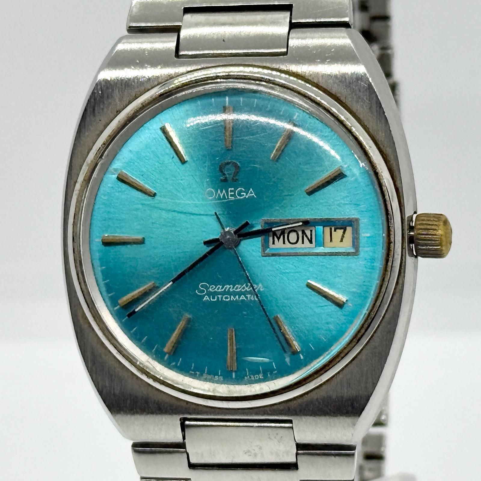 OMEGA オメガ シーマスター 166.0216 ブルー AT メンズ 現状品 腕時計 稼働品