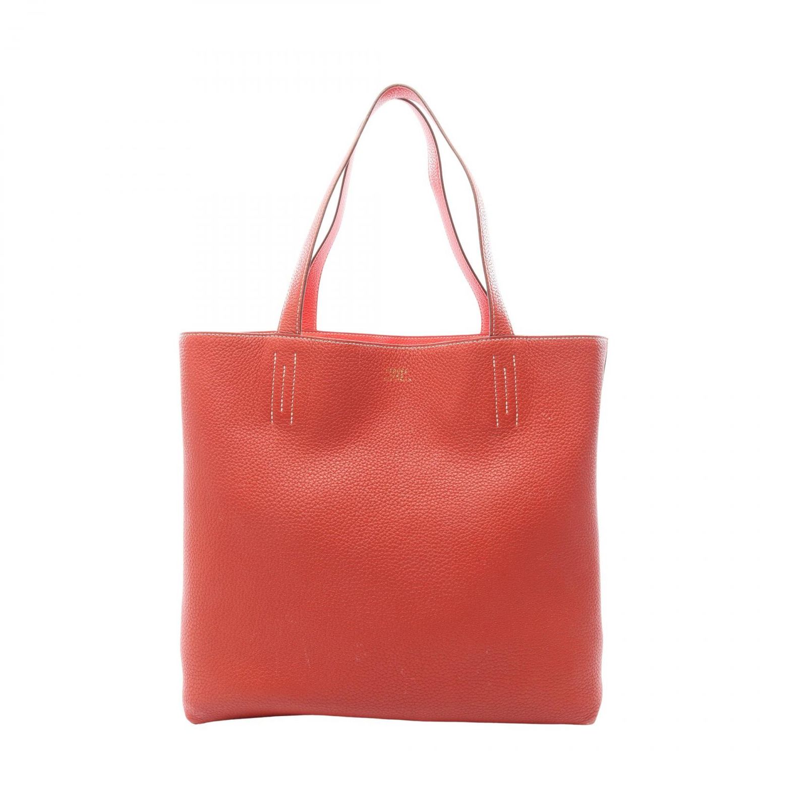 HERMES エルメス ドゥブルセンス45 ルージュデュセス ブーゲンビリア トートバッグ