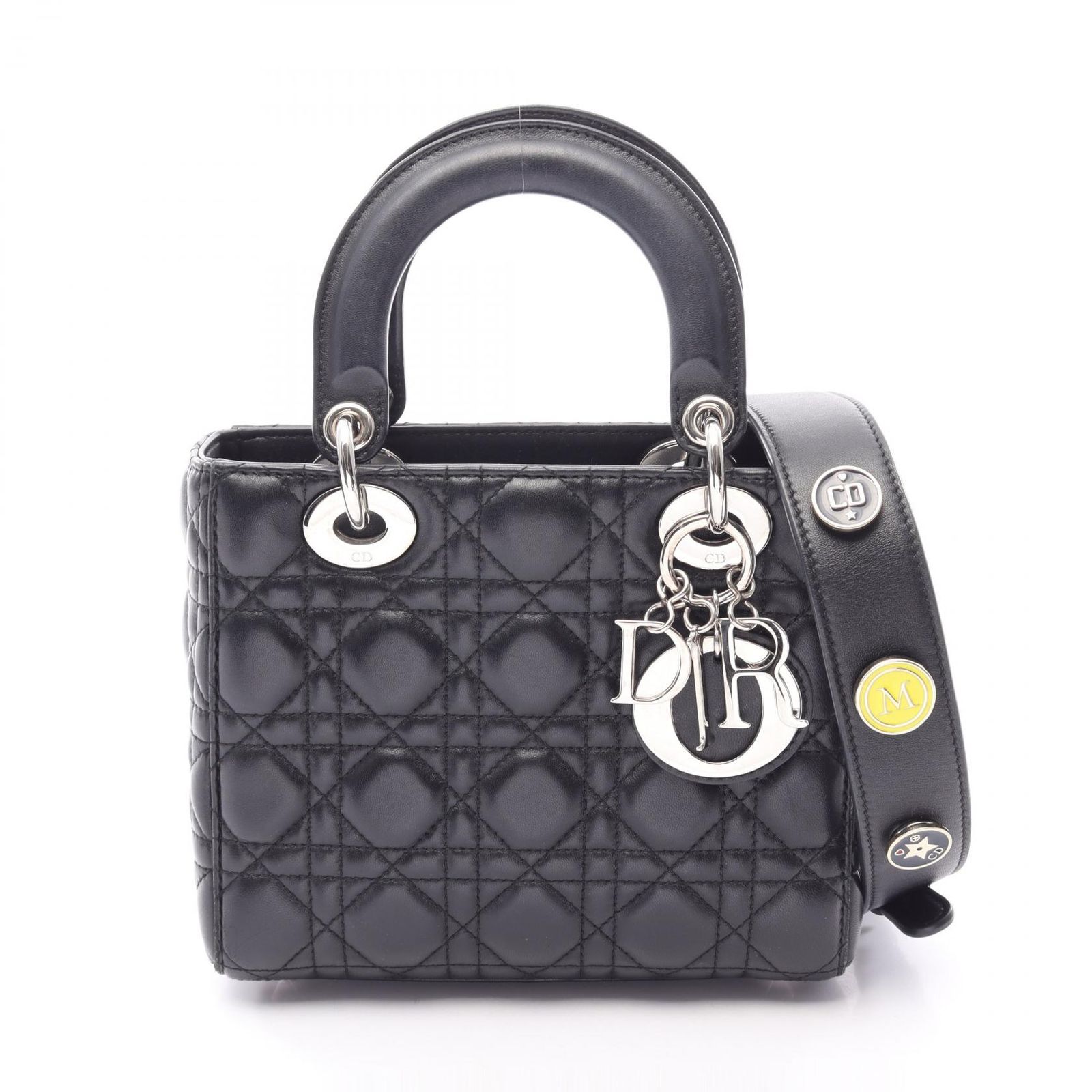Dior ディオール LADY DIOR MY ABCDIOR レディディオール スモール カナージュ 2WAY ハンドバッグ