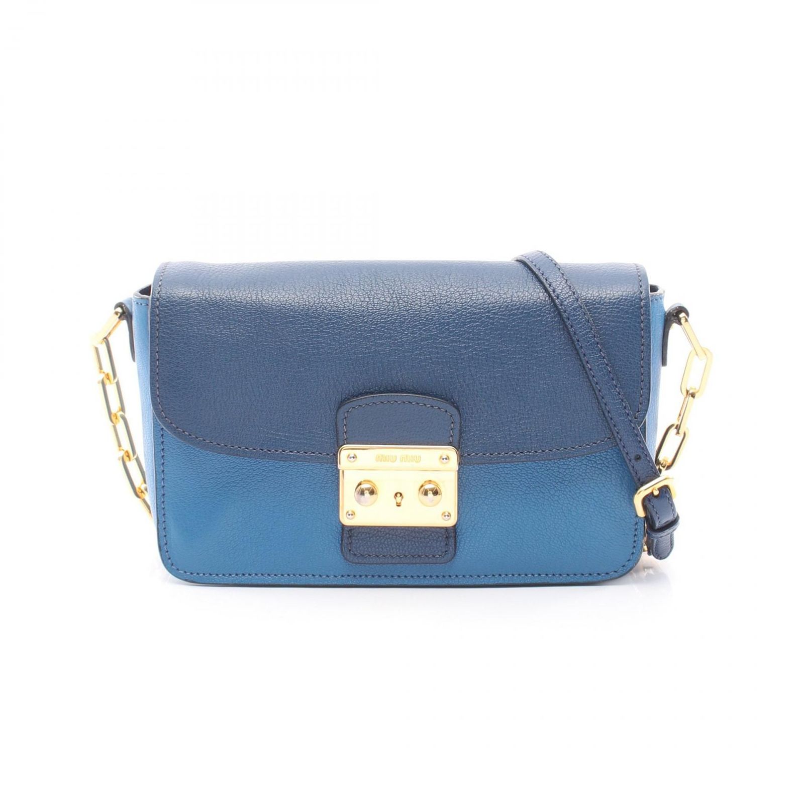 Miu Miu ミュウ ミュウ MADRAS BICOLORE マドラス ショルダーバッグ