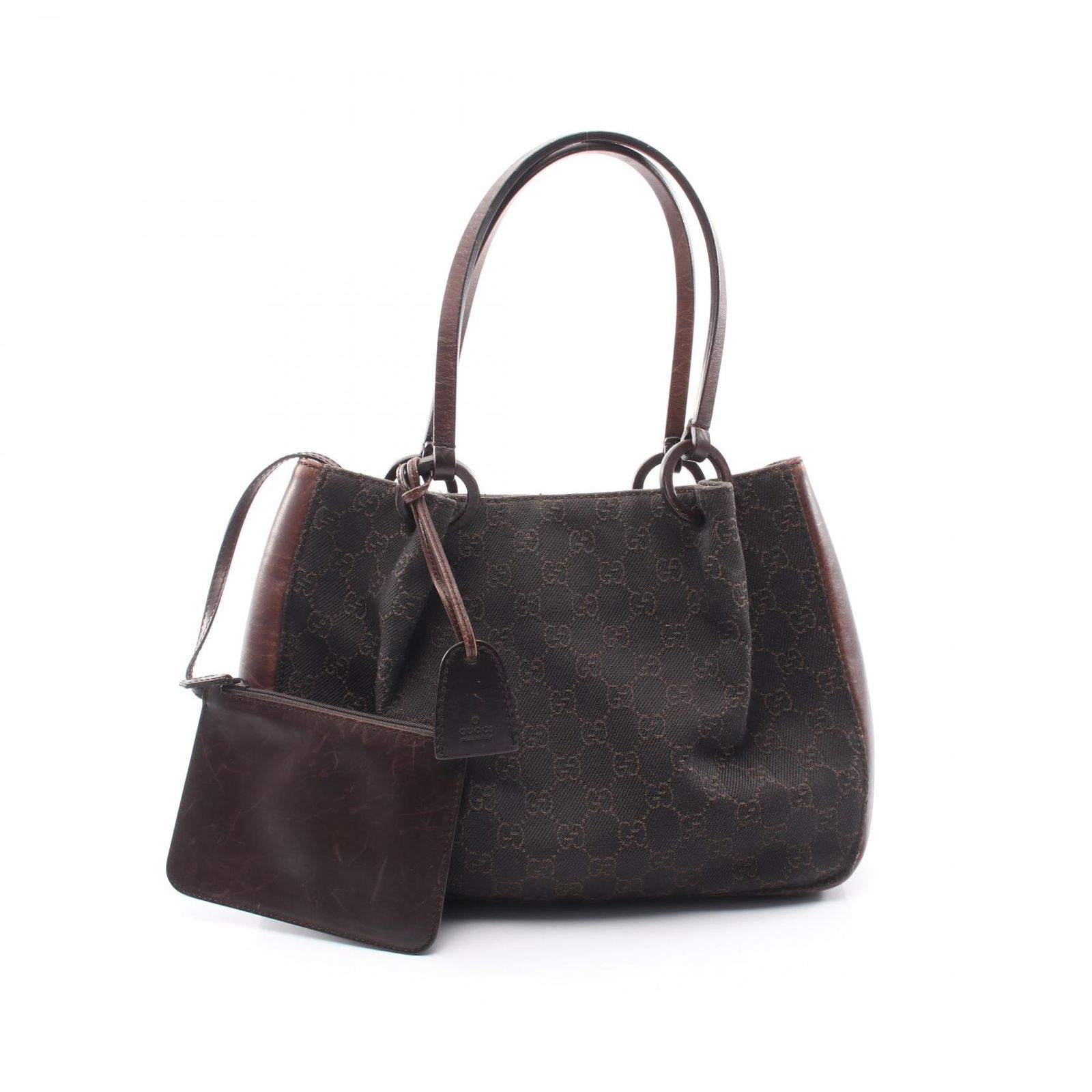 GUCCI グッチ GG柄 ポーチ付き トートバッグ