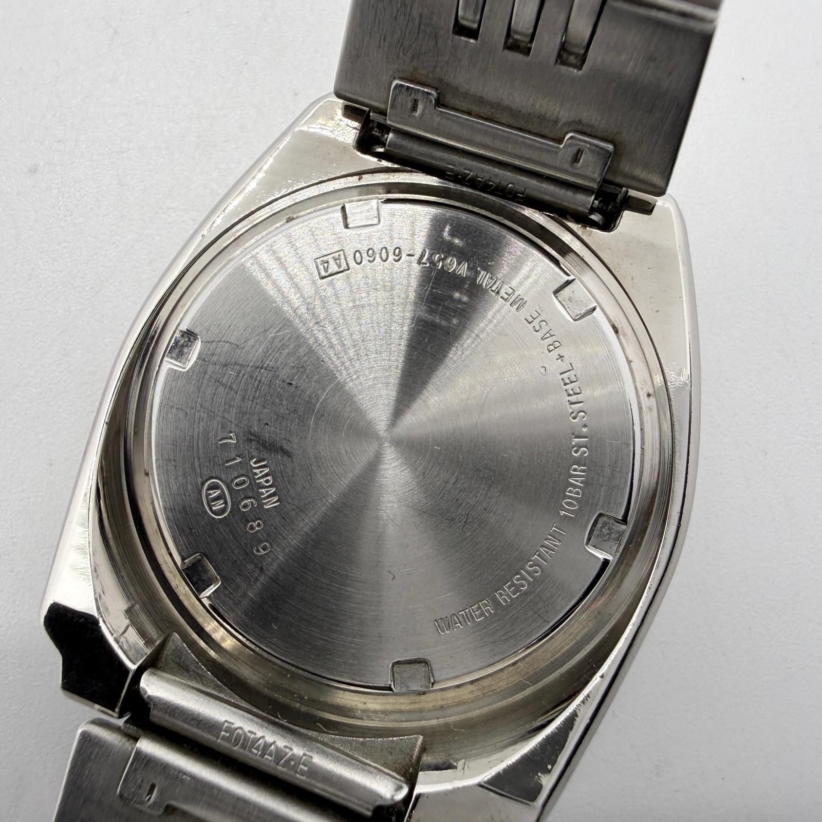 SEIKO セイコー 10BAR アルバ 10/1 クロノグラフ AKA V657-6060 グリーン QZ メンズ 腕時計 稼働品