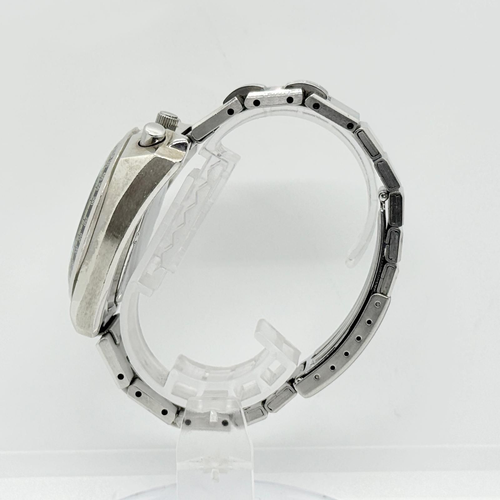 SEIKO セイコー 10BAR アルバ 10/1 クロノグラフ AKA V657-6060 グリーン QZ メンズ 腕時計 稼働品
