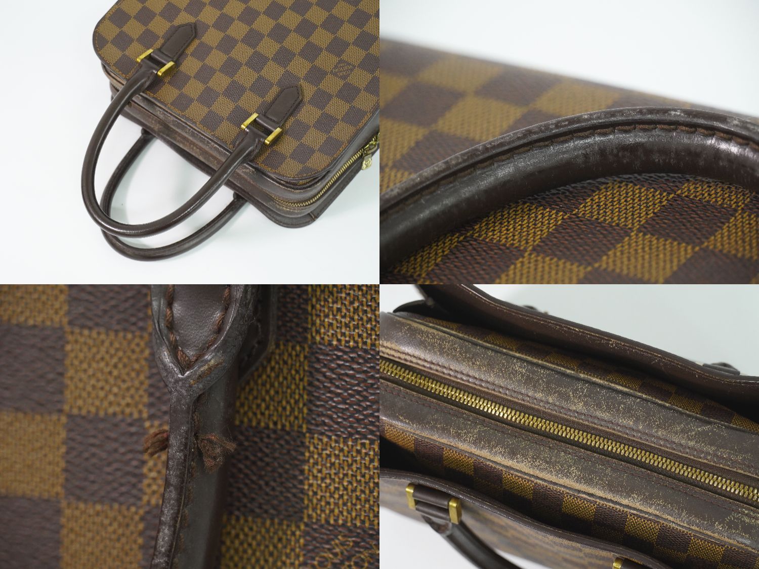 本物 ルイヴィトン LOUIS VUITTON LV トリアナ ダミエ エベヌ