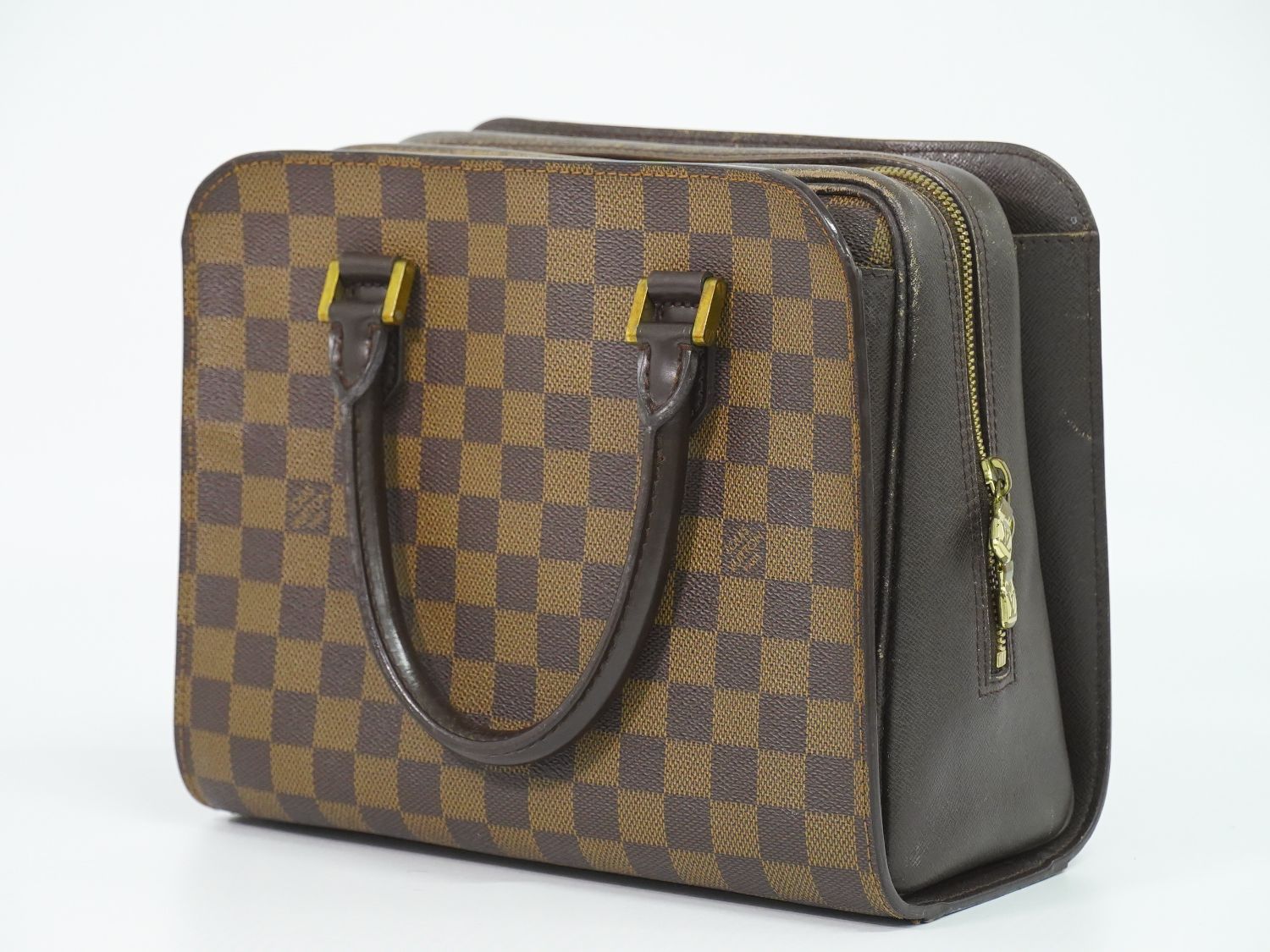 本物 ルイヴィトン LOUIS VUITTON LV トリアナ ダミエ エベヌ