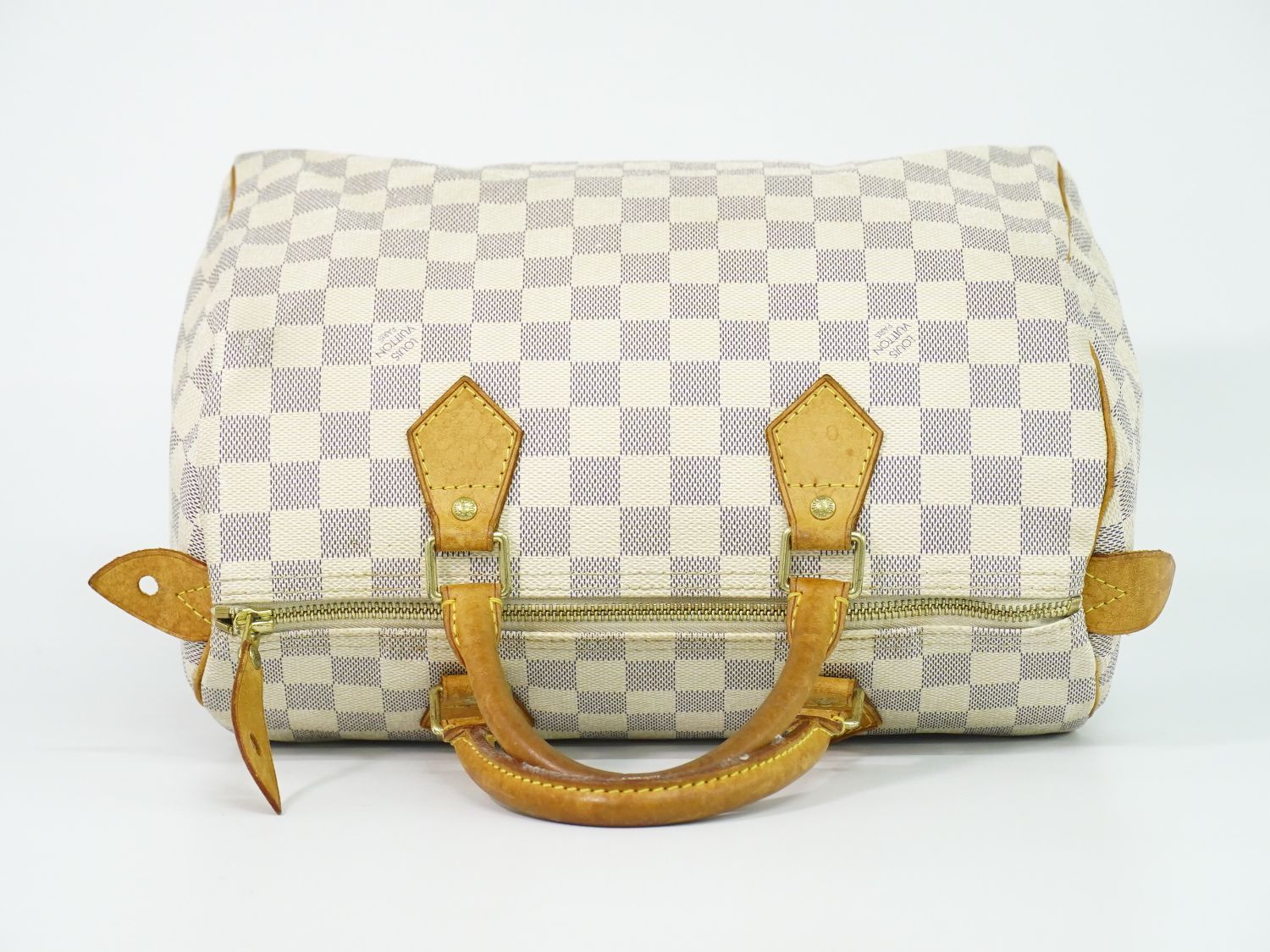 本物 ルイヴィトン LOUIS VUITTON LV スピーディ 30 ダミエ アズール