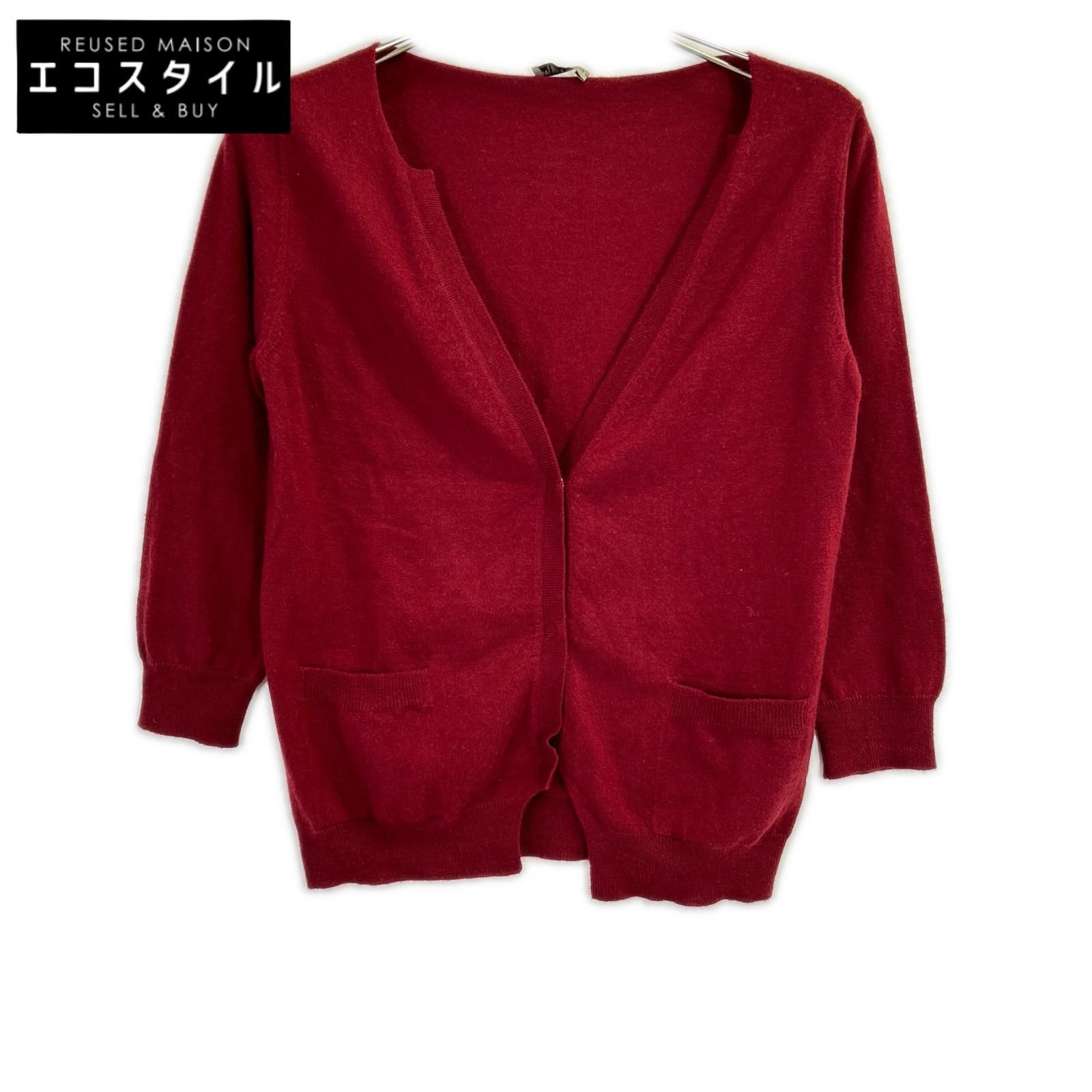 BOTTEGA VENETA ボッテガヴェネタ レッド カシミヤ100 ニット