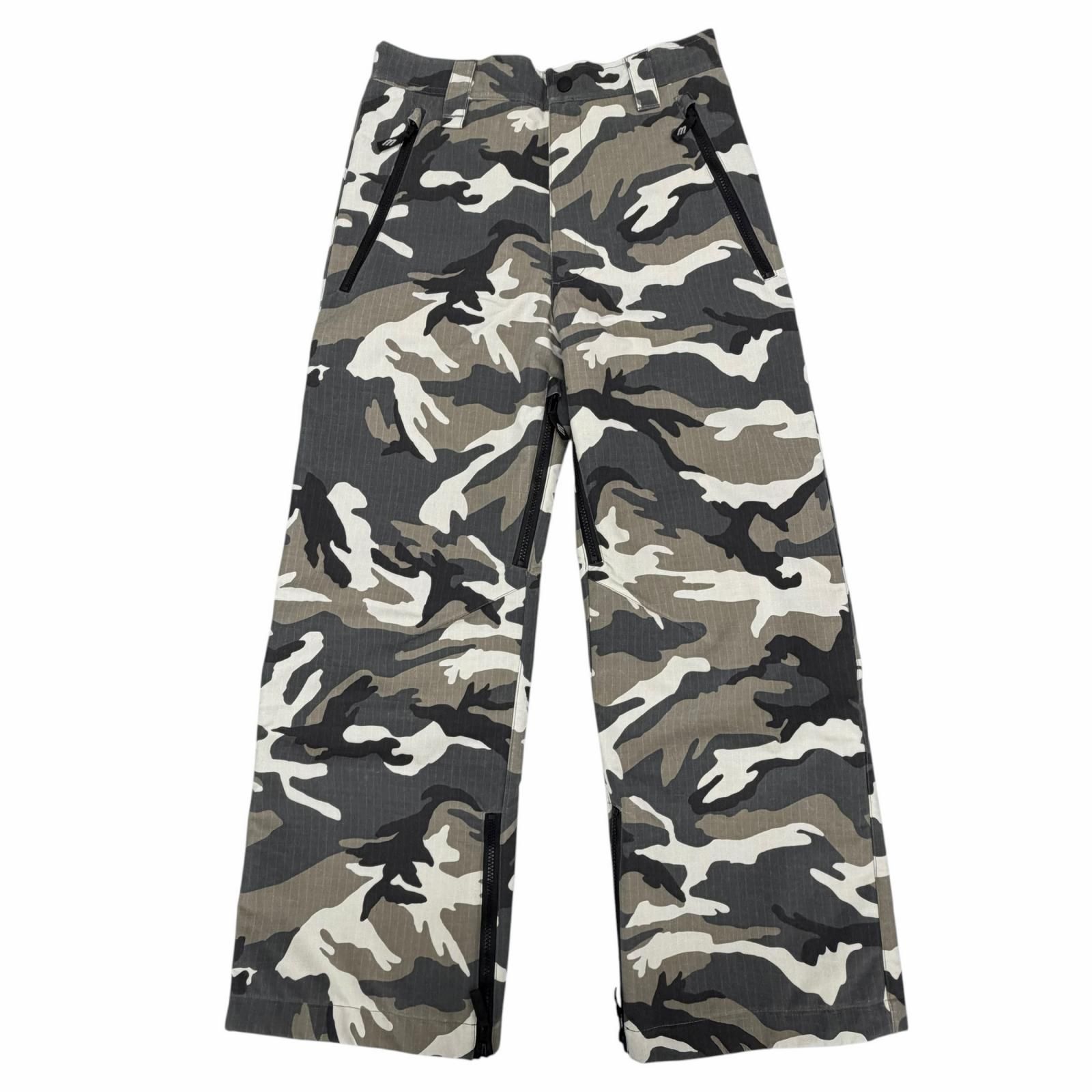 未使用品▼BALENCIAGA バレンシアガ 24AW 809481 カモフラ 迷彩柄 中綿入り ストレートパンツ マルチ 46 イタリア製 正規品 メンズ ハンガー付き