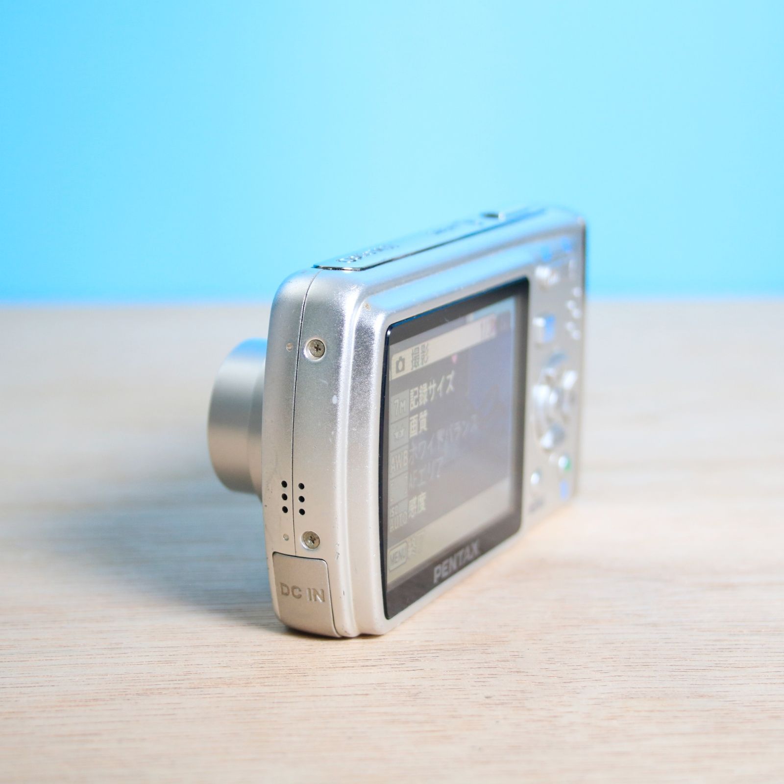 完動品❁美品 PENTAX Optio M30 シルバー コンパクトデジタルカメラ