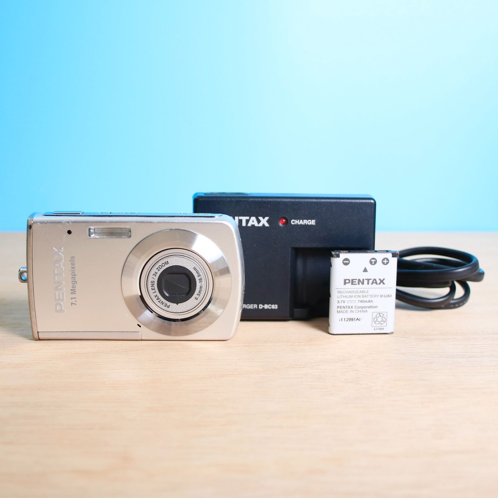 【完動品】PENTAX Optio M30 デジカメ 平成レトロ 完動品❁美品 PENTAX Optio M30 シルバー コンパクトデジタルカメラ