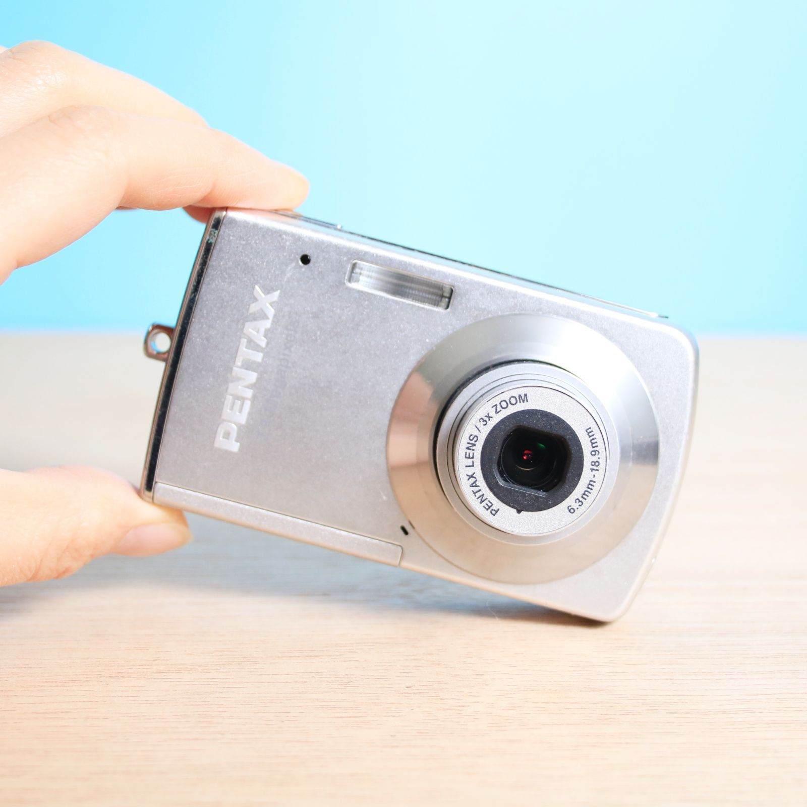 完動品❁美品 PENTAX Optio M30 シルバー コンパクトデジタルカメラ