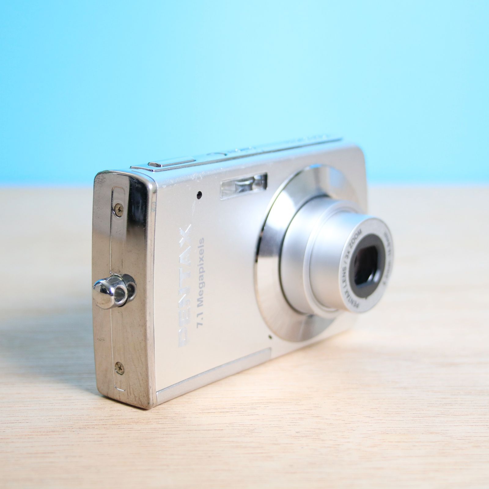 完動品❁美品 PENTAX Optio M30 シルバー コンパクトデジタルカメラ