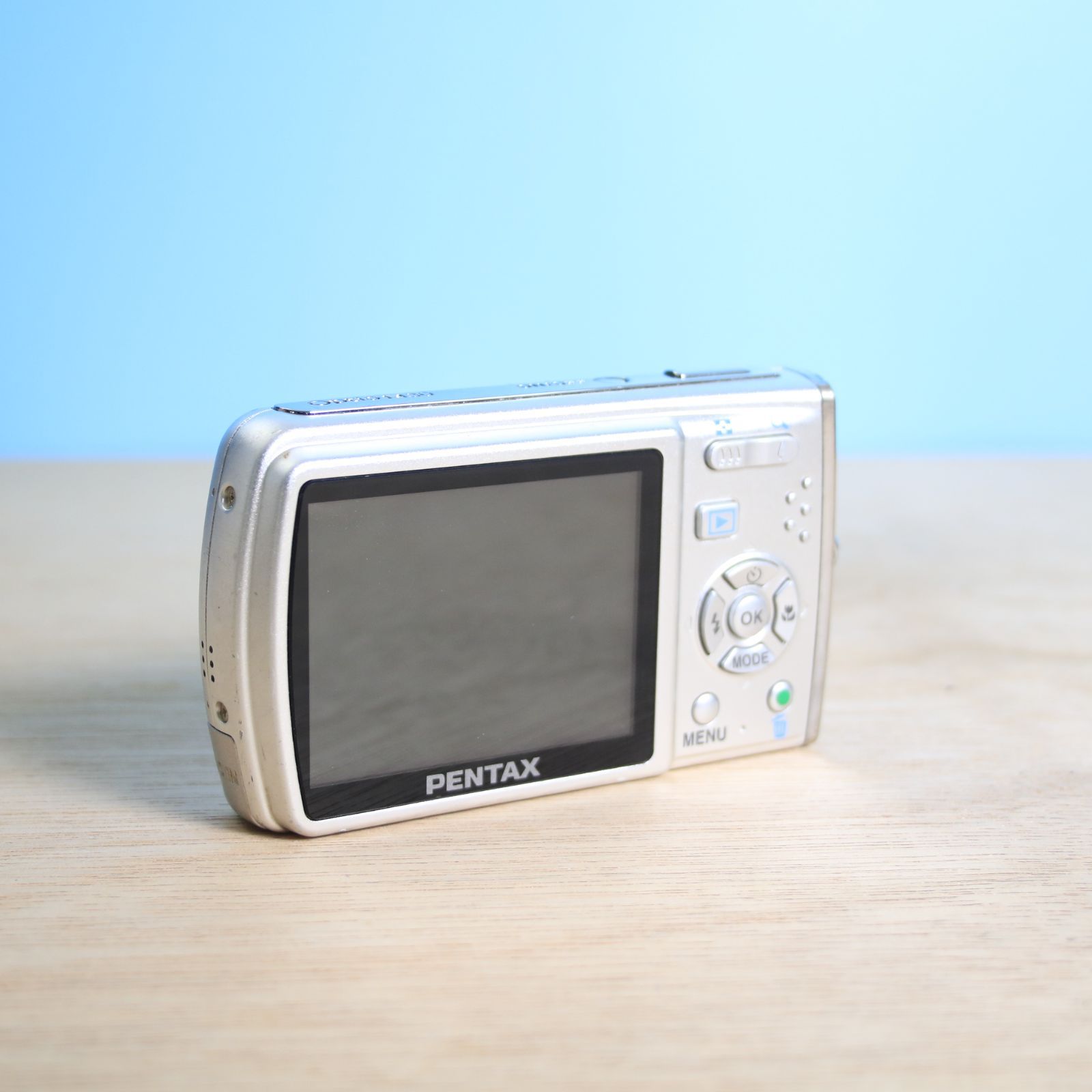 完動品❁美品 PENTAX Optio M30 シルバー コンパクトデジタルカメラ