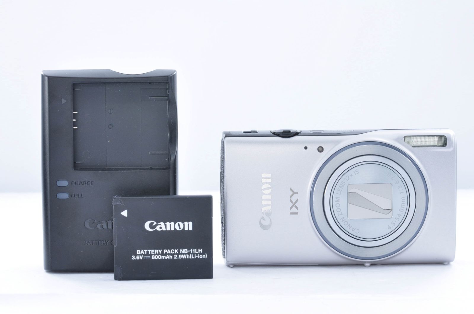 美品 Canon IXY 640 シルバー コンパクトデジタルカメラ バッテリー 充電器付き ＃K0063