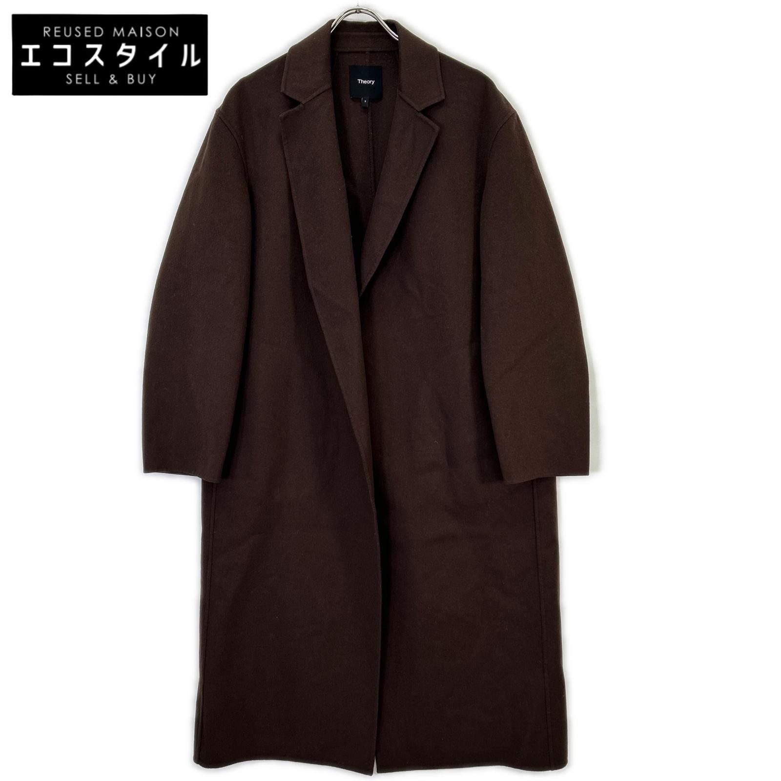 Theory セオリー 01-4409609 24年製 ブラウン ウール×カシミア コート