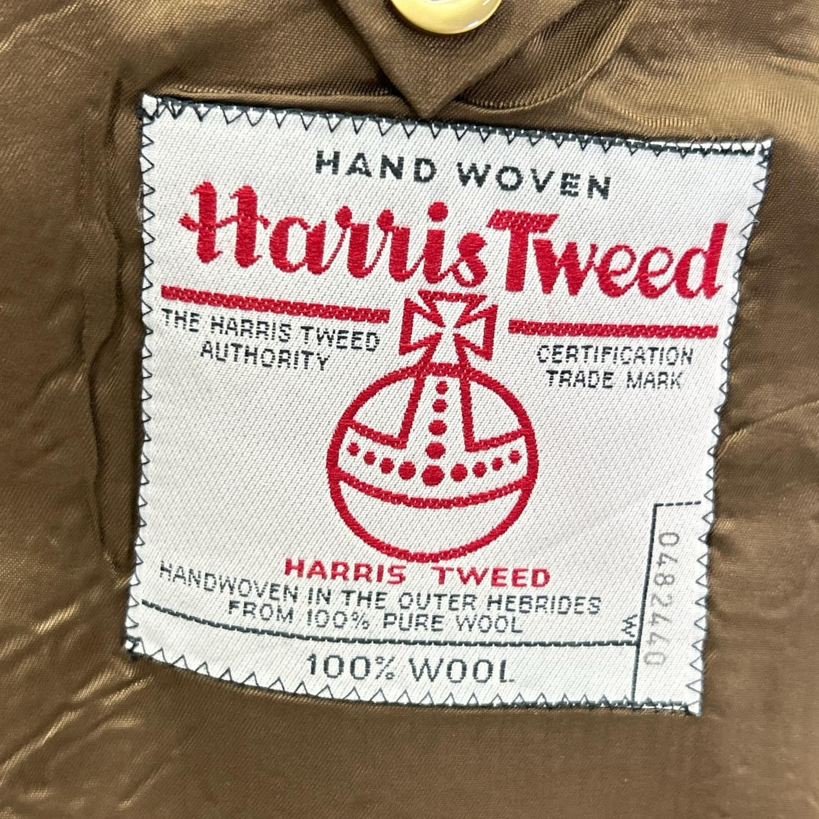 Harris Tweed ハリスツイード ブラウン 3B テーラードジャケット 