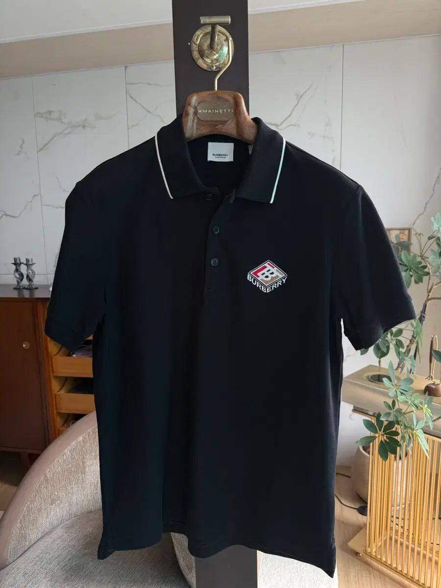 バーバリー ブラック カラーTシャツ
