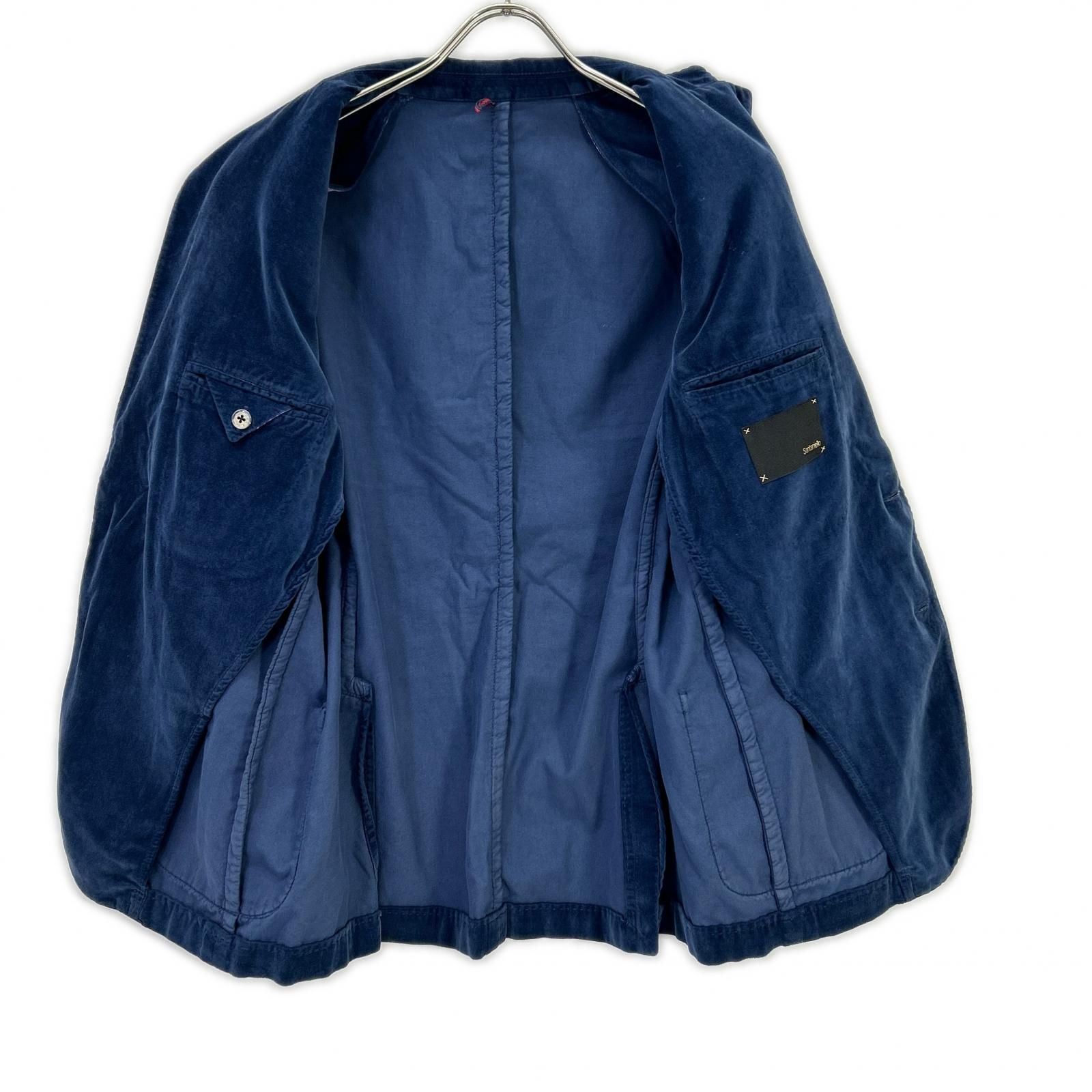 Santaniello サンタニエッロ ブルー GL756MF コットンベロア