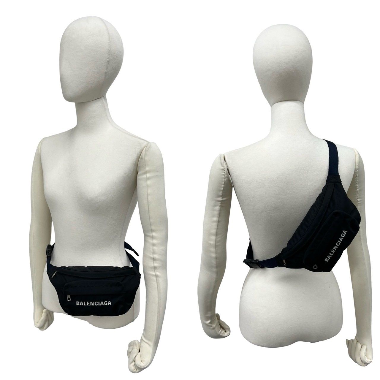 極 美品 箱 袋付 BALENCIAGA バレンシアガ ウィール ベルトバッグ