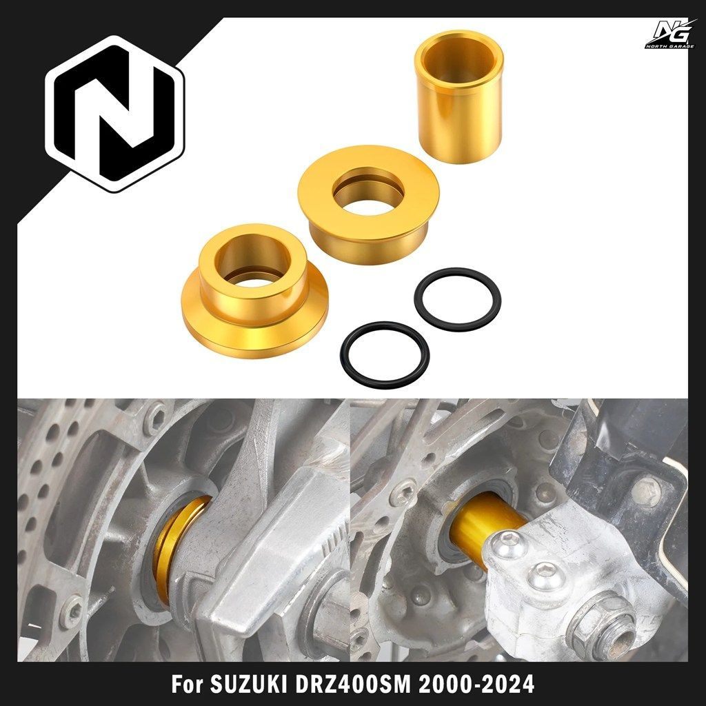 2000-2024 DR-Z 400SM 400S 400E 400 フロント リア ホイール スペーサー ハブ カラー DRZ400SM DRZ400S DRZ400E DRZ 400