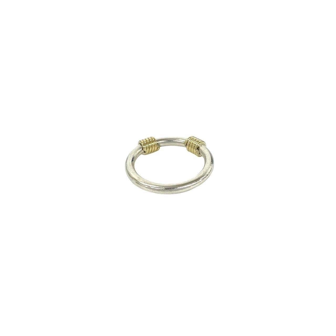 極 美品 TIFFANY&Co. ティファニー バンドウィズ 2 ワイヤー リング 