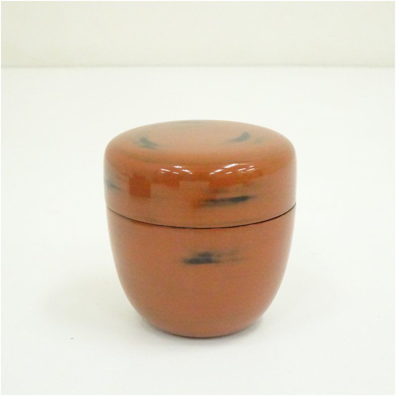 値下げ 根来　薄茶器　茶入れ/棗（茶道具） 根来塗中棗 茶道 茶道具 おしゃれ 茶器 なつめ 茶入 薄茶器 薄茶 薄器