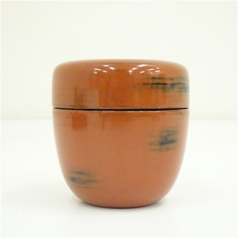 根来　薄茶器　茶入れ/棗（茶道具） 根来塗中棗 茶道 茶道具 おしゃれ 茶器 なつめ 茶入 薄茶器 薄茶 薄器