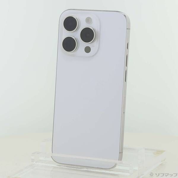 ソフマップ 〔中古品〕 iPhone15 Pro 128GB ホワイトチタニウム MTU83J／A SIMフリー【258】
