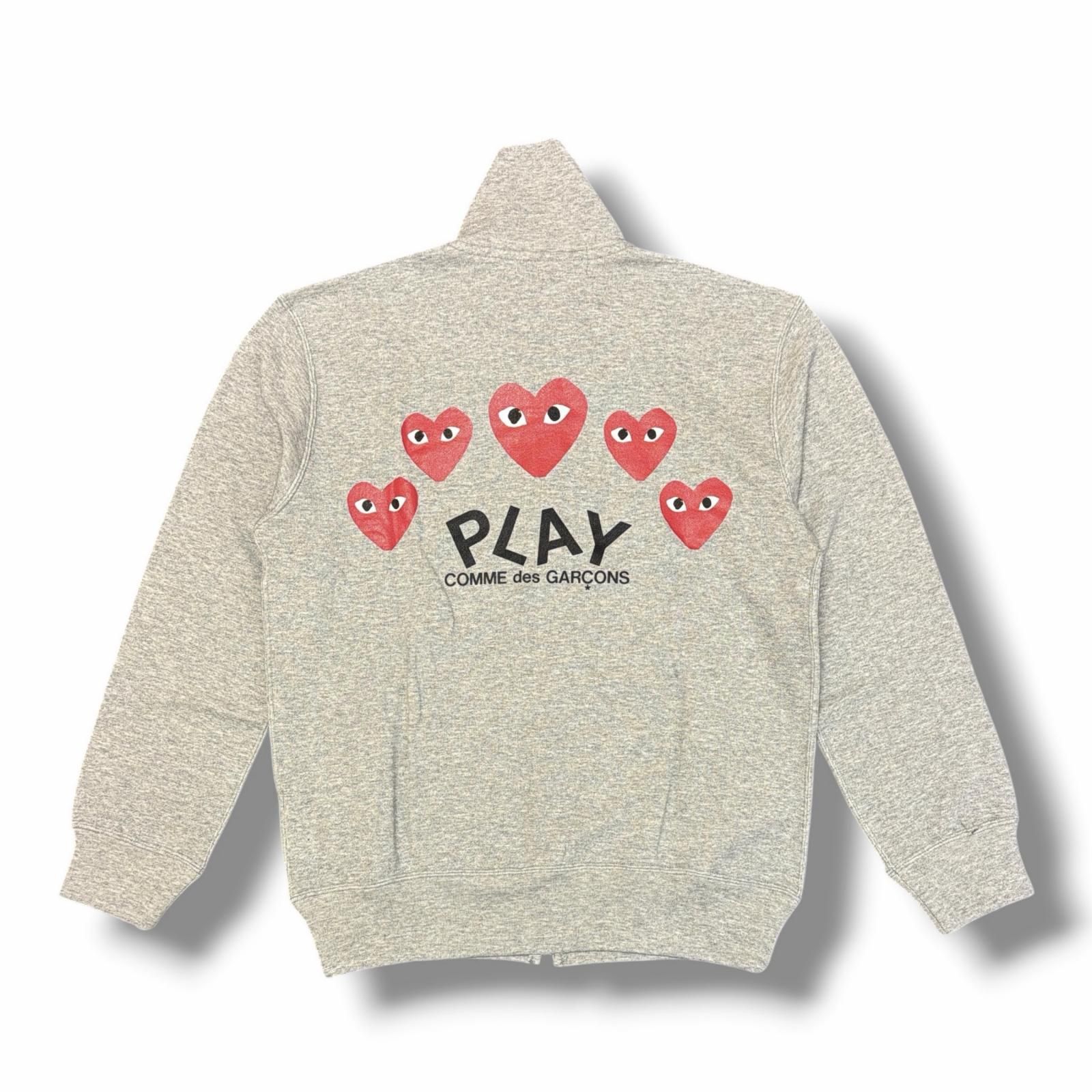 未使用 PLAY COMME des GARCONS Printed Back Heart Blouson With Red 