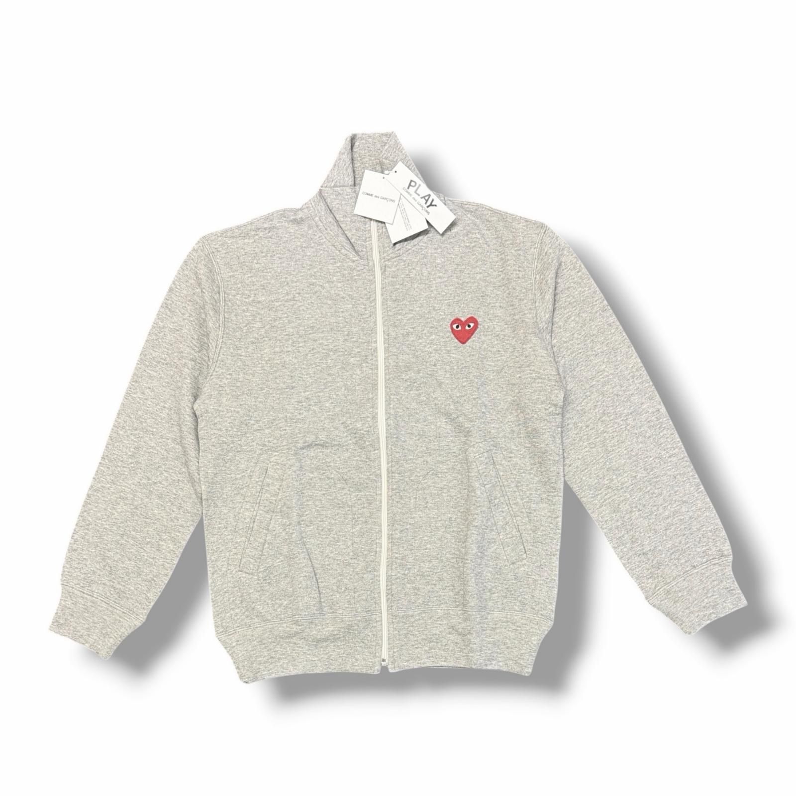 未使用 PLAY COMME des GARCONS Printed Back Heart Blouson With Red 