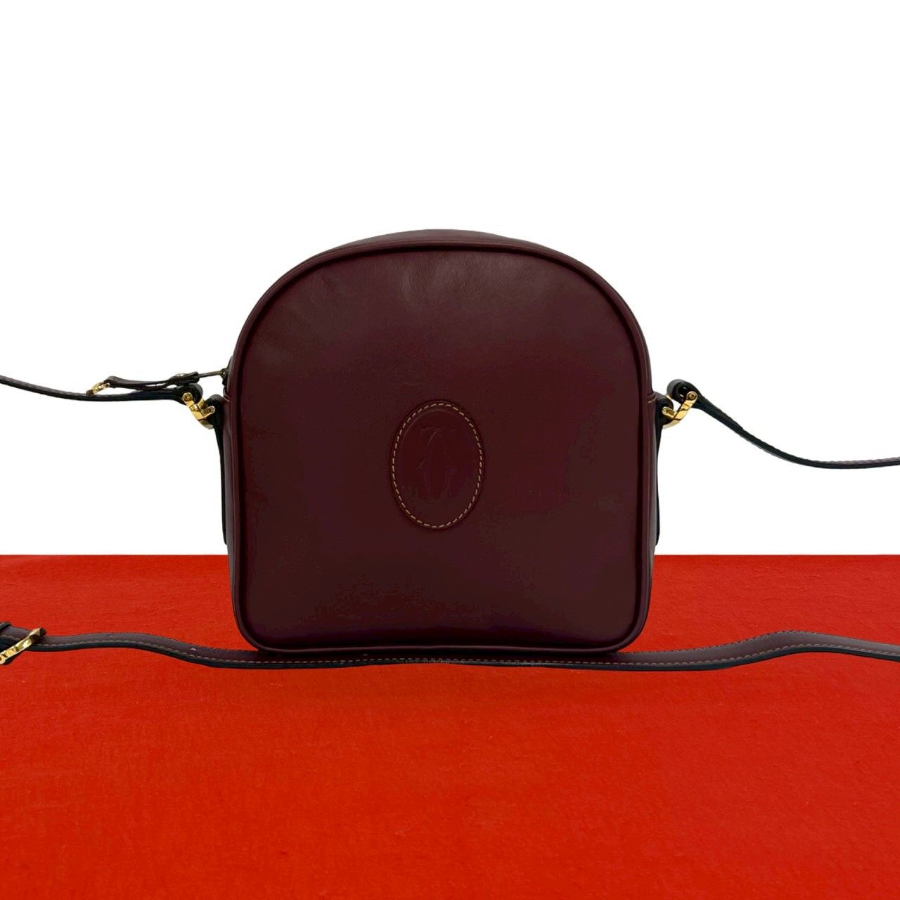 極 美品 CARTIER カルティエ ヴィンテージ マストライン レザー 本革