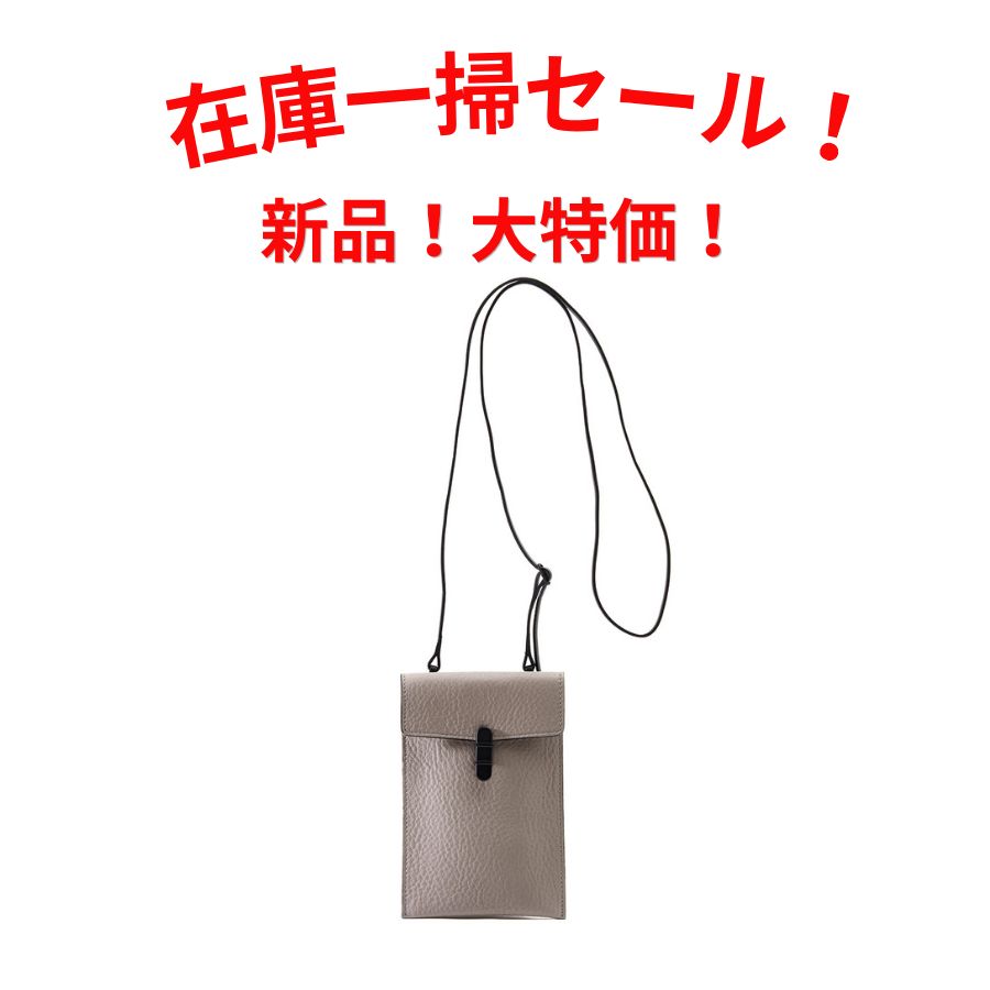 トモエ サコッシュ レザー ショルダーバッグ マルチケース UTILITY_CL Gray
