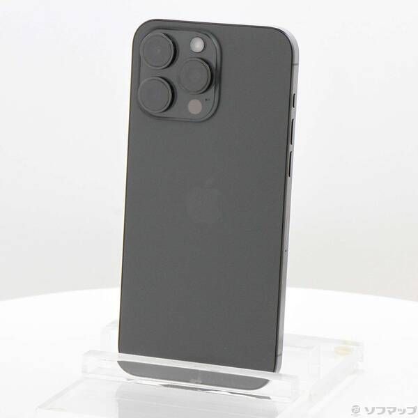 ソフマップ 〔中古品〕 iPhone15 Pro Max 256GB ブラックチタニウム MU6P3J／A SIMフリー【349】