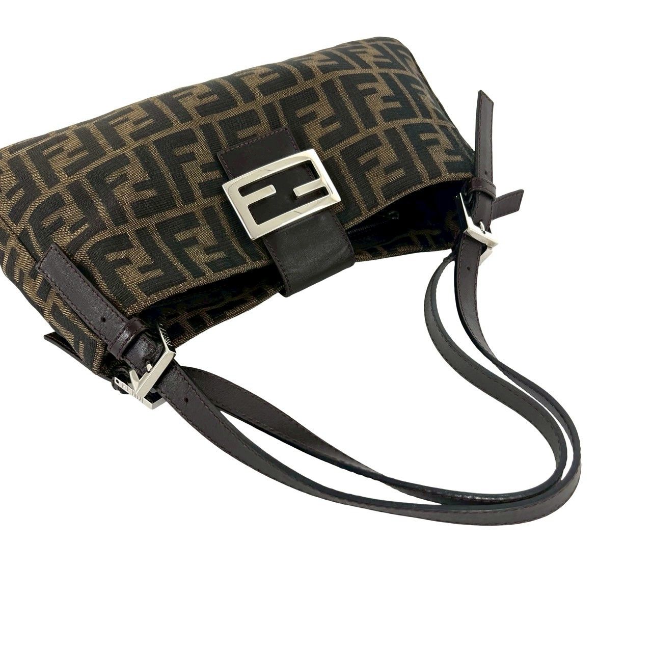 極 美品 FENDI フェンディ ヴィンテージ FF ズッカ 柄 キャンバス