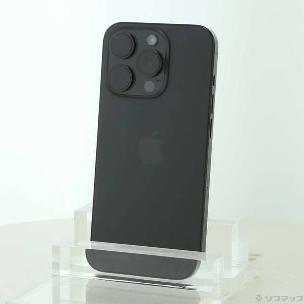 ソフマップ 〔中古品〕 iPhone15 Pro 128GB ブラックチタニウム MTU73J／A SIMフリー【262】