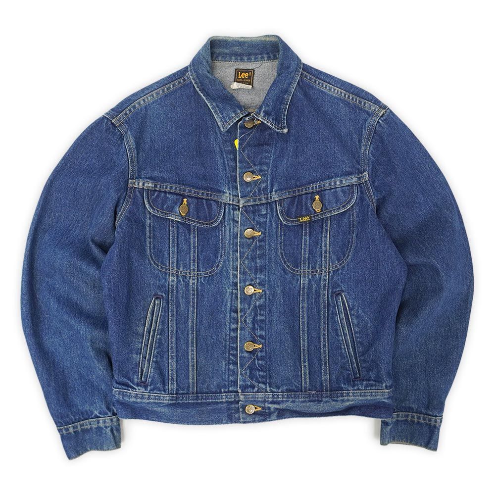 リー Lee 80s 80年代 220-2647 デニムジャケット MADE IN USA アメリカ製 定番 101J 200 ジージャン ヴィンテージ 古着 メンズ コート ジャケット インディゴブルー 42R【中古】
