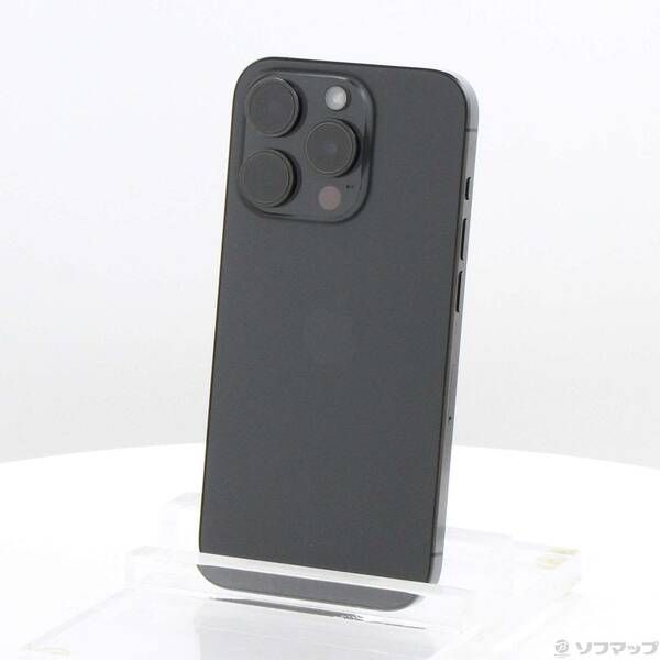 ソフマップ 〔中古品〕 iPhone15 Pro 128GB ブラックチタニウム MTU73J／A SIMフリー【258】